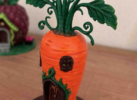 Ob der Osterhase wohl in dem Karottenhaus wohnt?