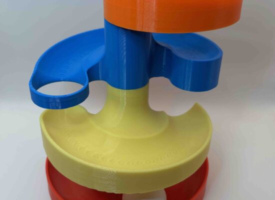 Montessori-Kugelbahn für Kleinkinder, FDM, passend für Tischtennisbälle