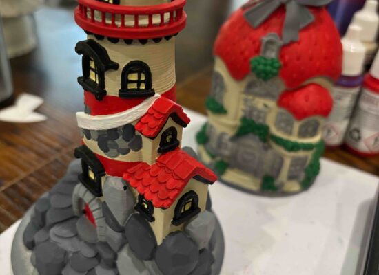 Ein Leuchtturmhaus noch unfertig