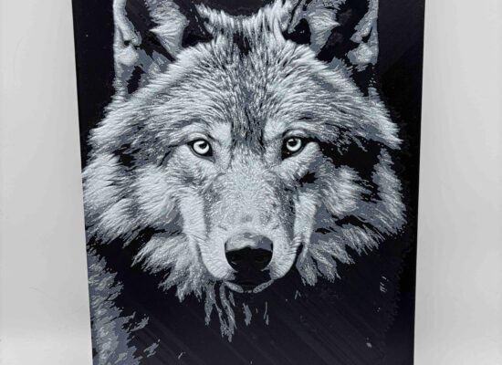 2D-Bild Wolf, PETG