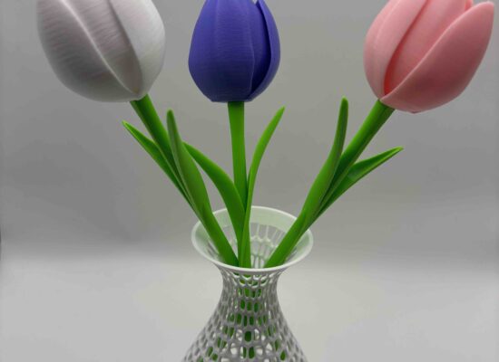 Blumenstrauß (PETG) mit Vase (PLA), zum Muttertag 2026