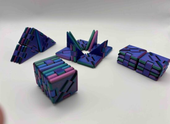 ein Fidget - viele Formen, mehrfarbig, FDM