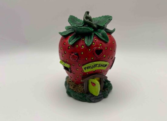 Ein Obstladen in einer Erdbeere, handbemald, FDM