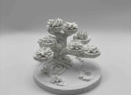 Landschaft als Halterung für Mini-Tillandsien, PLA