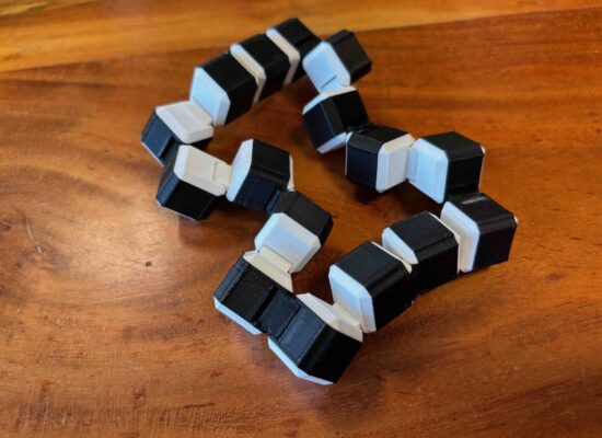 Fidget, Viereck-Kette, mehrfarbiges FDM
