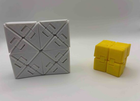 Fidgets Würfel, mehrfarbiges FDM